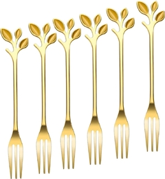 Set Tenedores para Picadas Gold - iLion Store
