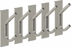 X4 Gancho Perchero Doble Autoadhesivo Metalico - comprar online