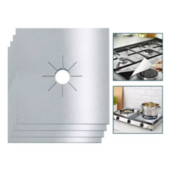 Imagen de Protector de Cocina Teflon Antiadherente 2 Hornallas Plateado