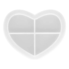 Molde de Silicona Corazon en 4 Partes en internet