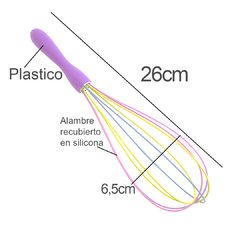 Batidor de Silicona 26cm Color Pastel - comprar online