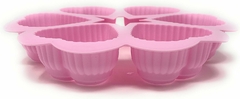 Imagen de Molde Silicona Reposteria Artesania 6 Corazones Muffins