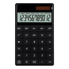 Calculadora 12 Digitos Solar Negro - tienda online