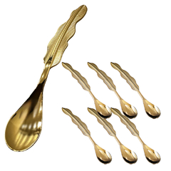X6 Cucharitas de Te Mango Pluma - iLion Store