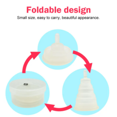 Copa Menstrual De Silicona Plegable Con Estuche Ecológica - iLion Store