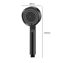 Ducha Monocomando con Flexible Negro