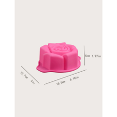 Molde Silicona Rosa Para Horno Repostería Resina - comprar online