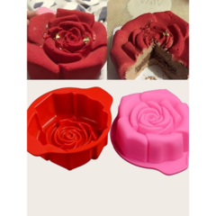 Molde Silicona Rosa Para Horno Repostería Resina