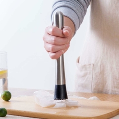 Mortero de Acero Inox con Punta de Nylon - iLion Store