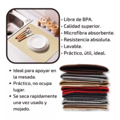 Paño Secaplatos de Microfibra Absorbente - tienda online