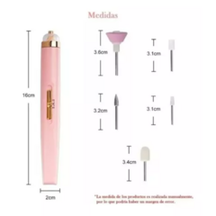 Pulidor Torno Esmeril De Uñas Recargable Usb Portatil Fresas - tienda online