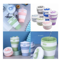 Vaso Termico Plegable Agarre De Silicona 350 Ml Taza Cafe - comprar online