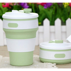 Vaso Termico Plegable Agarre De Silicona 350 Ml Taza Cafe - iLion Store