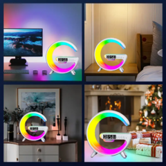 Imagen de Velador de Escritorio RGB con Cargador Inalambrico