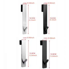 Imagen de Perchero Colgante para Puerta Acero Inoxidable 18cm