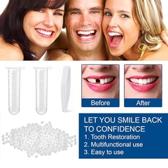 48 Dientes Kit Reparacion Postizo Provisorio Protesis Moldea en internet
