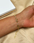 Pulseira Borboleta Cristal- Dourado