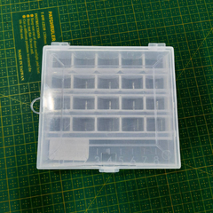 Kit Bobinas Plásticas Altas Coloridas + Estojo Porta Bobinas - Demo Casa das Máquinas