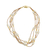 Pulseira Eclipse c/ pérolas dourada - comprar online