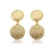 Brinco botao dourado