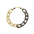 Colar Palermo curto marrom/dourado - comprar online