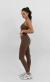 Legging Fitness Slim Marrom - Martina Atacado