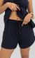 Shorts Linho Marinho - Martina Atacado