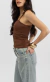 Blusa Recortes Marrom - loja online