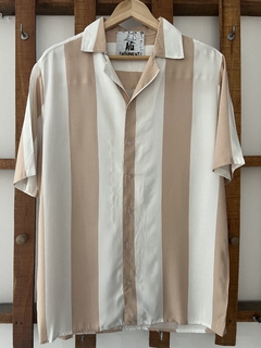 Camisa fibrana manga corta rayada G - comprar online
