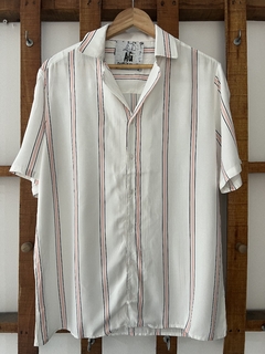 Camisa fibrana manga corta rayada - comprar online