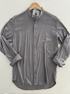 Camisa de lino cuello mao lisa - AG INDUMENT