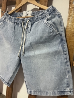 Bermuda de jeans con eslastico - comprar online