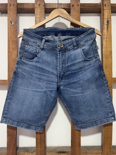 Bermuda de jeans clasica elastizada - comprar online
