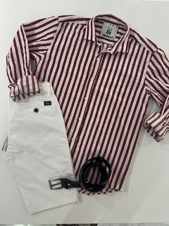 Camisa de poplin raya gruesa en internet