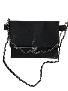 cartera Zoe rayo negra - comprar online