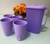 Conjunto Jarra Perfeita + 4 Copos Floresta - Tupperware da Kelly
