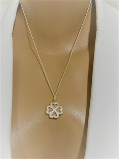 Colar Fio Nylon Pingente Madrepérola Banhado ouro 18k na internet