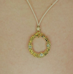 Colar Fio de Seda Abençoada por Deus Banhada a Ouro 18k - Malivi Store
