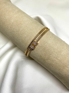 Bracelete argolas paralelas