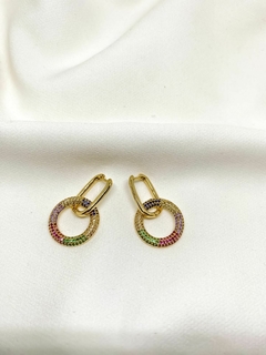 Brinco Circulo Mix Pedras