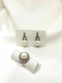 Conjunto Perola Cravejado