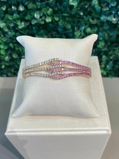 Bracelete Ondas Mix Pedras