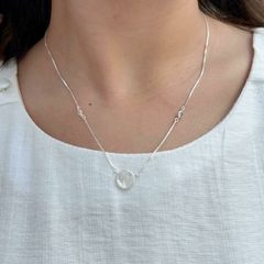 Gargantilha Madre Pérola Zircônias Prata 925 - comprar online