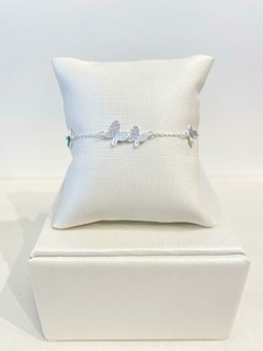 Pulseira Borboletas Prata 925 - comprar online