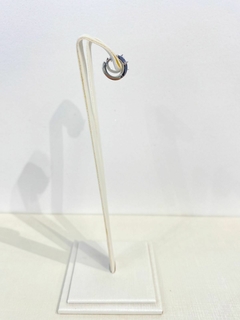 Brinco Argola Flor Branco - Malivi Store