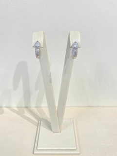 Brinco Argola Gota Branca - comprar online