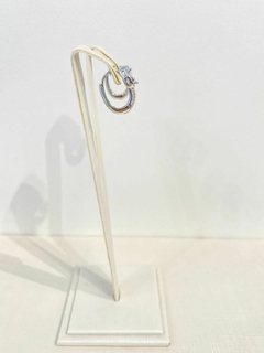Brinco Argola Gota Branca - Malivi Store