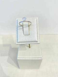 Anel Solitário Zircônia Formato Diamante - comprar online