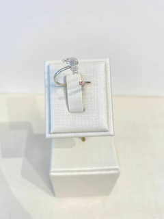 Anel Menina Zircônia Rosa - comprar online