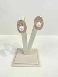 Conjunto Br/Ga Oval Pérola na internet
